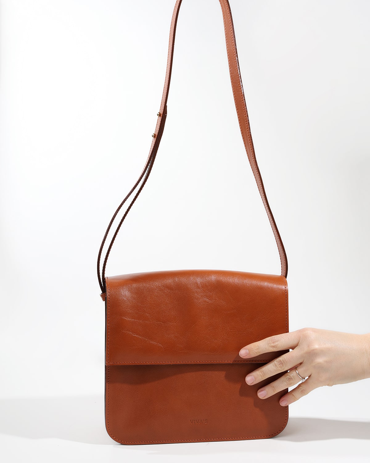 IRMA Crossbody torba Dark Caramel