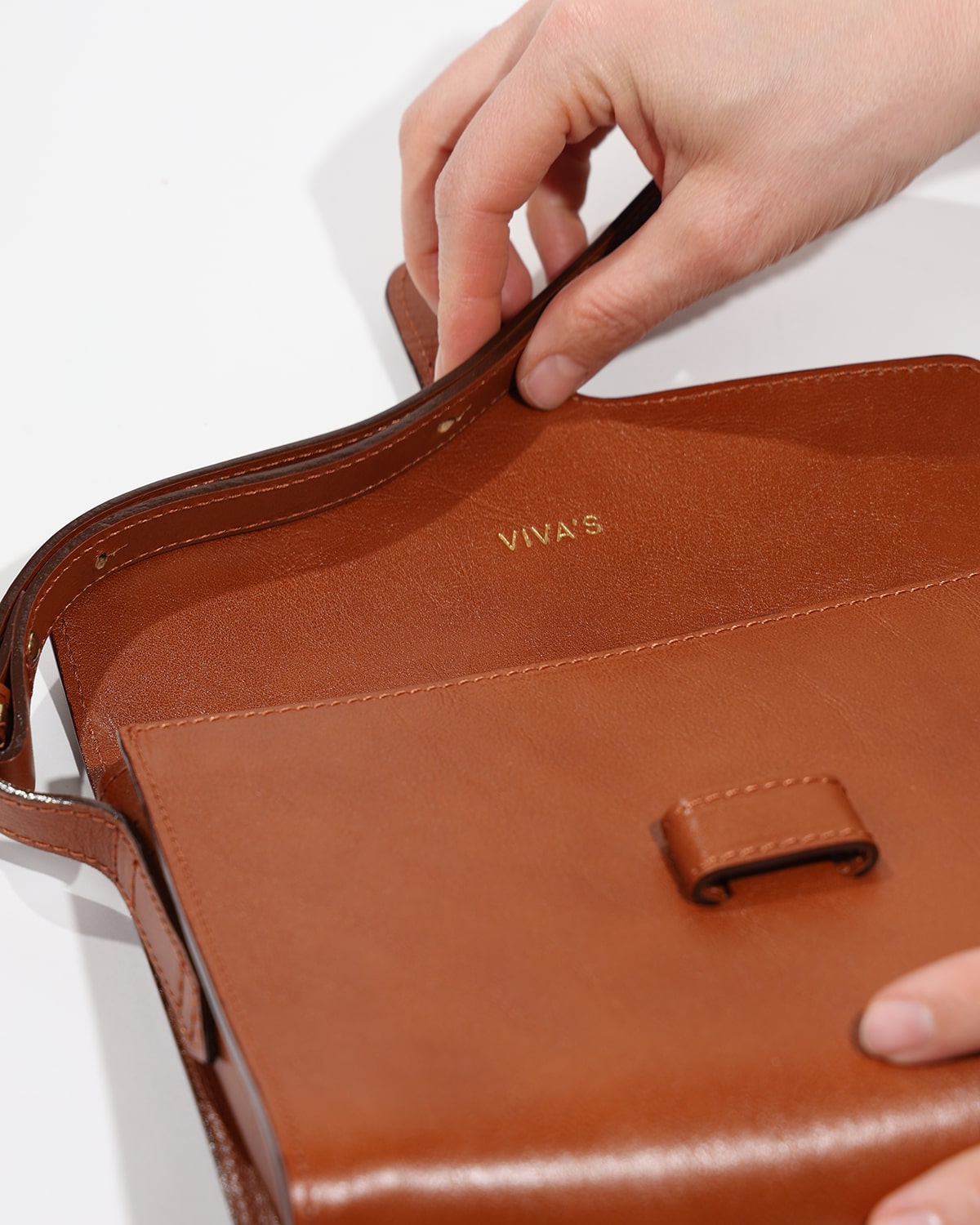 IVANA Mini torba Dark Caramel