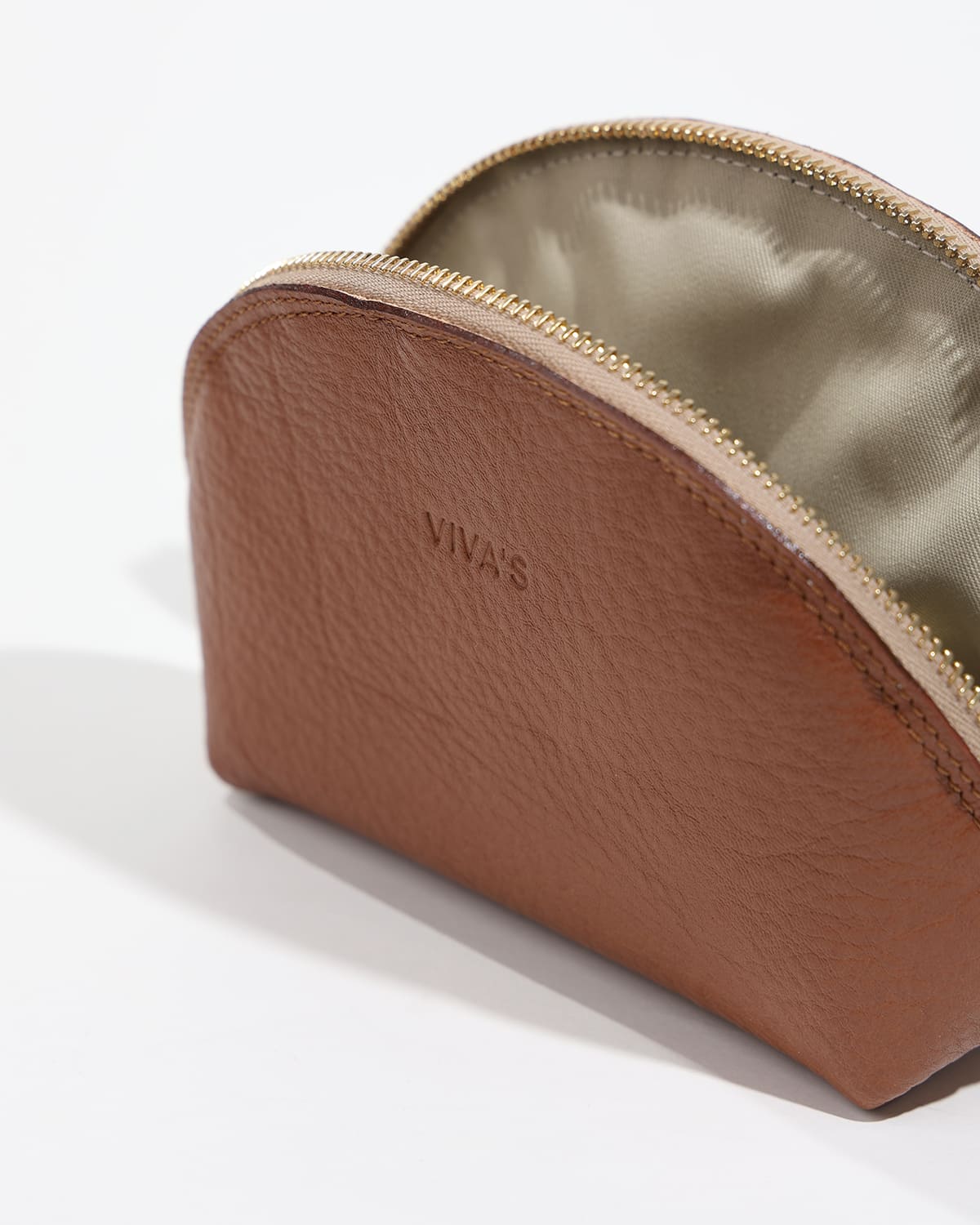 PETRA torbica za ličila Dark Caramel