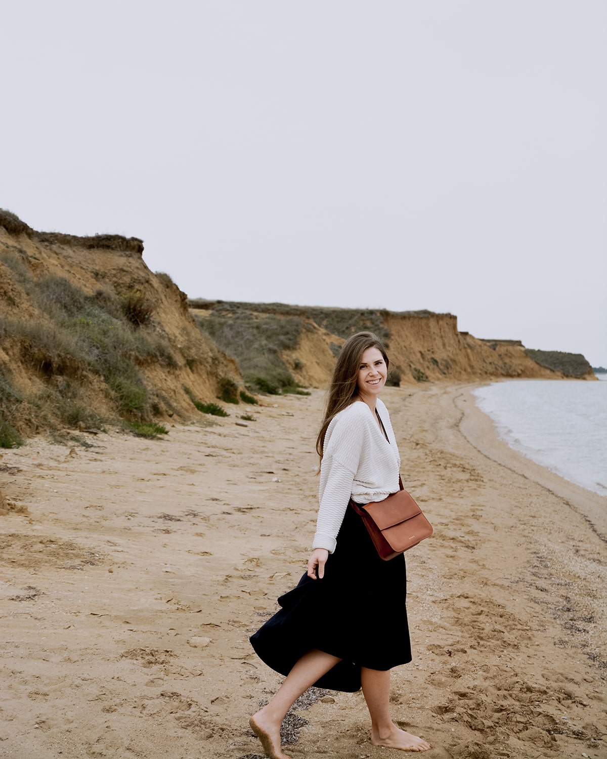 IRMA Crossbody torba Dark Caramel