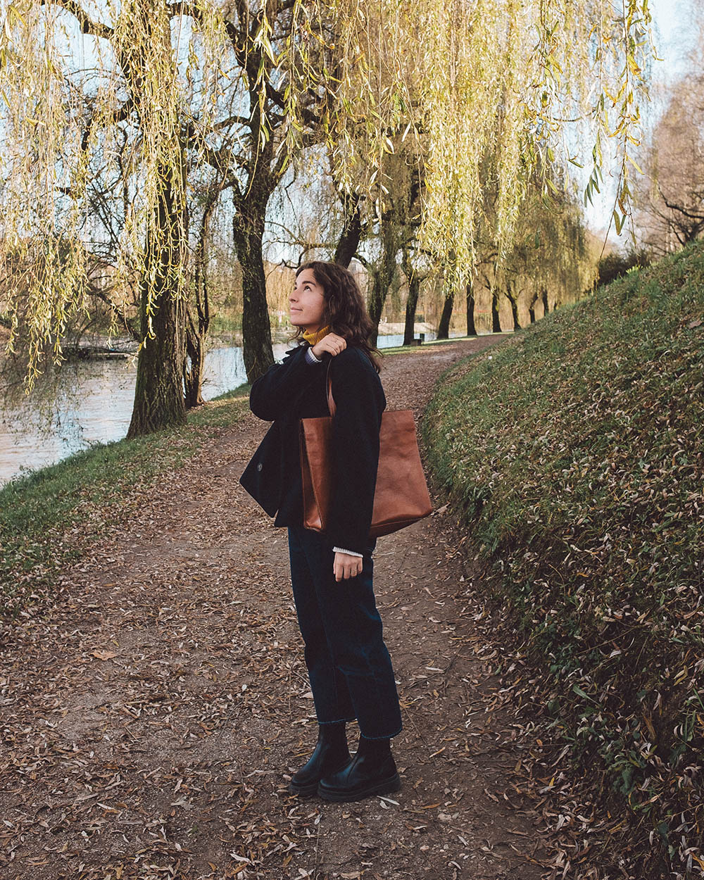 GRETA Work torba Dark Caramel