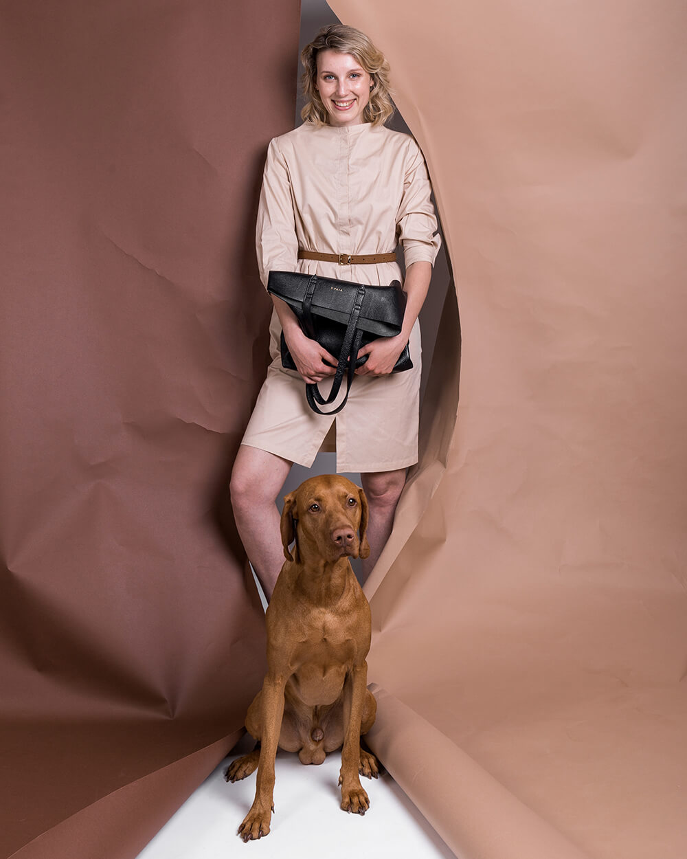 BRUNA Tote torba Rich Black