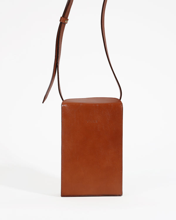 ELENA Phone Bag Dark Caramel