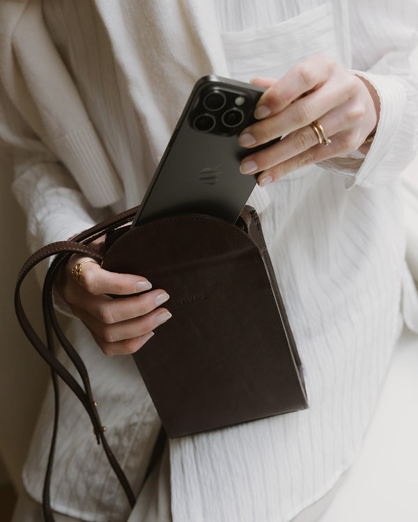 ELENA Phone Bag Espresso