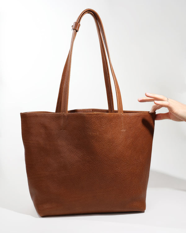 KARLA Lux Work Bag Dark Caramel