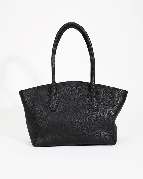 SOPHIE Lux Leather Work Bag Rich Black