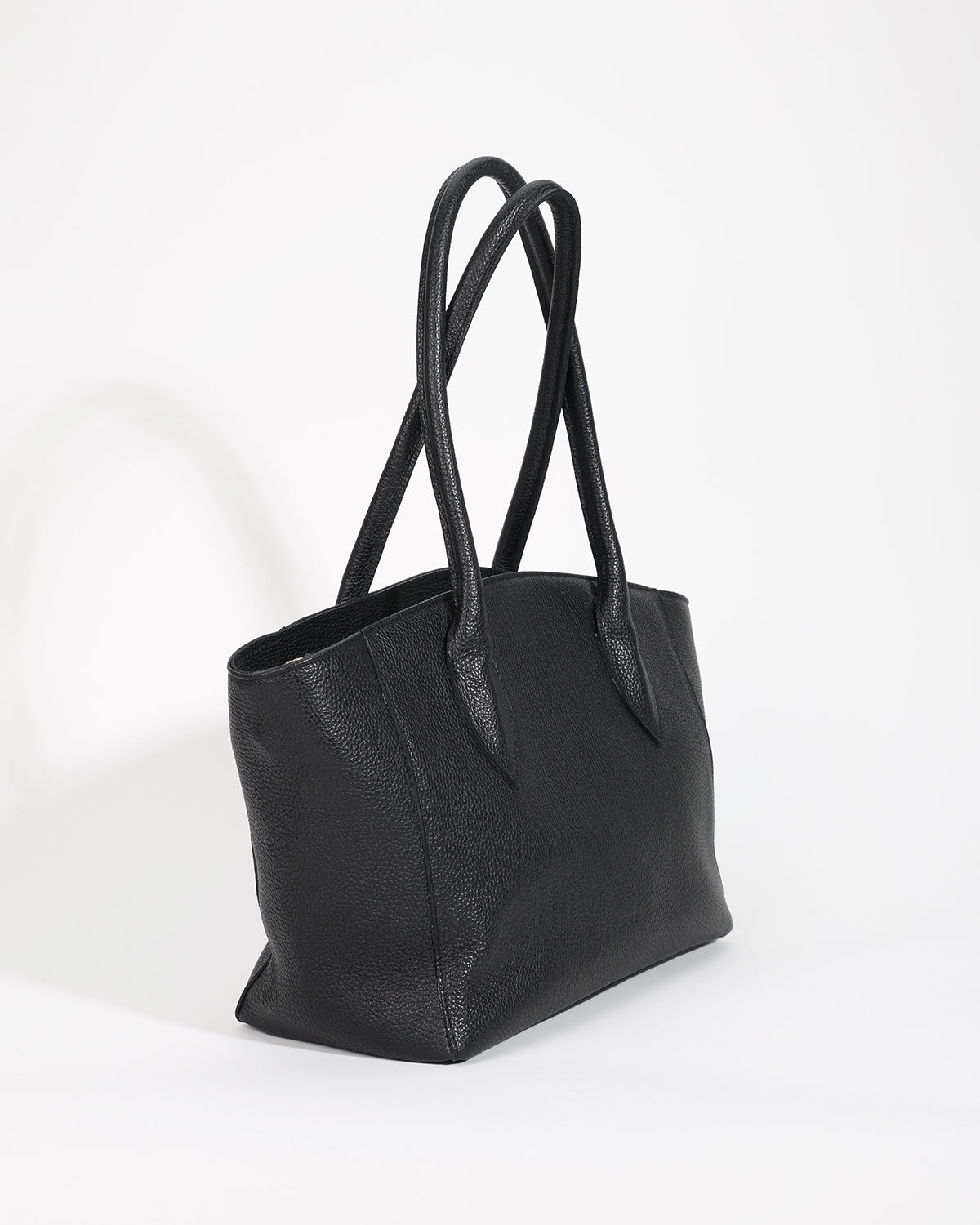 SOPHIE Lux Leather Work Bag Rich Black