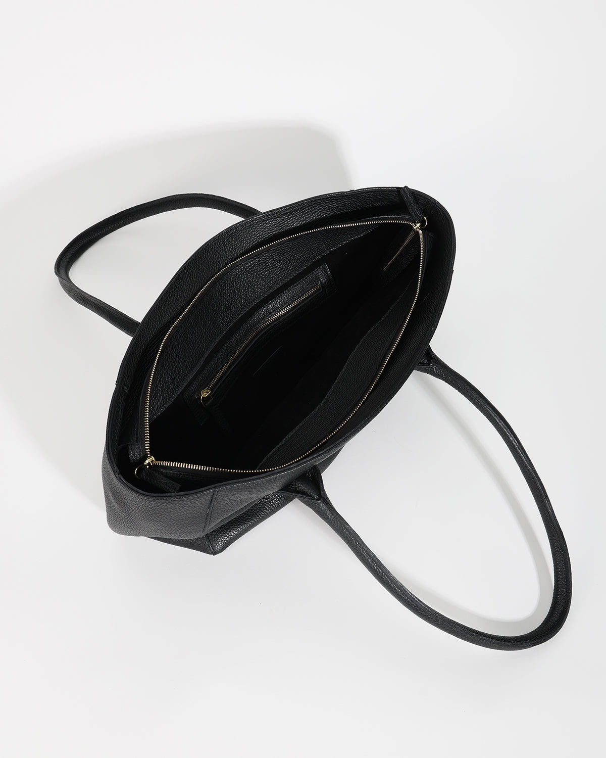 SOPHIE Lux Leather Work Bag Rich Black