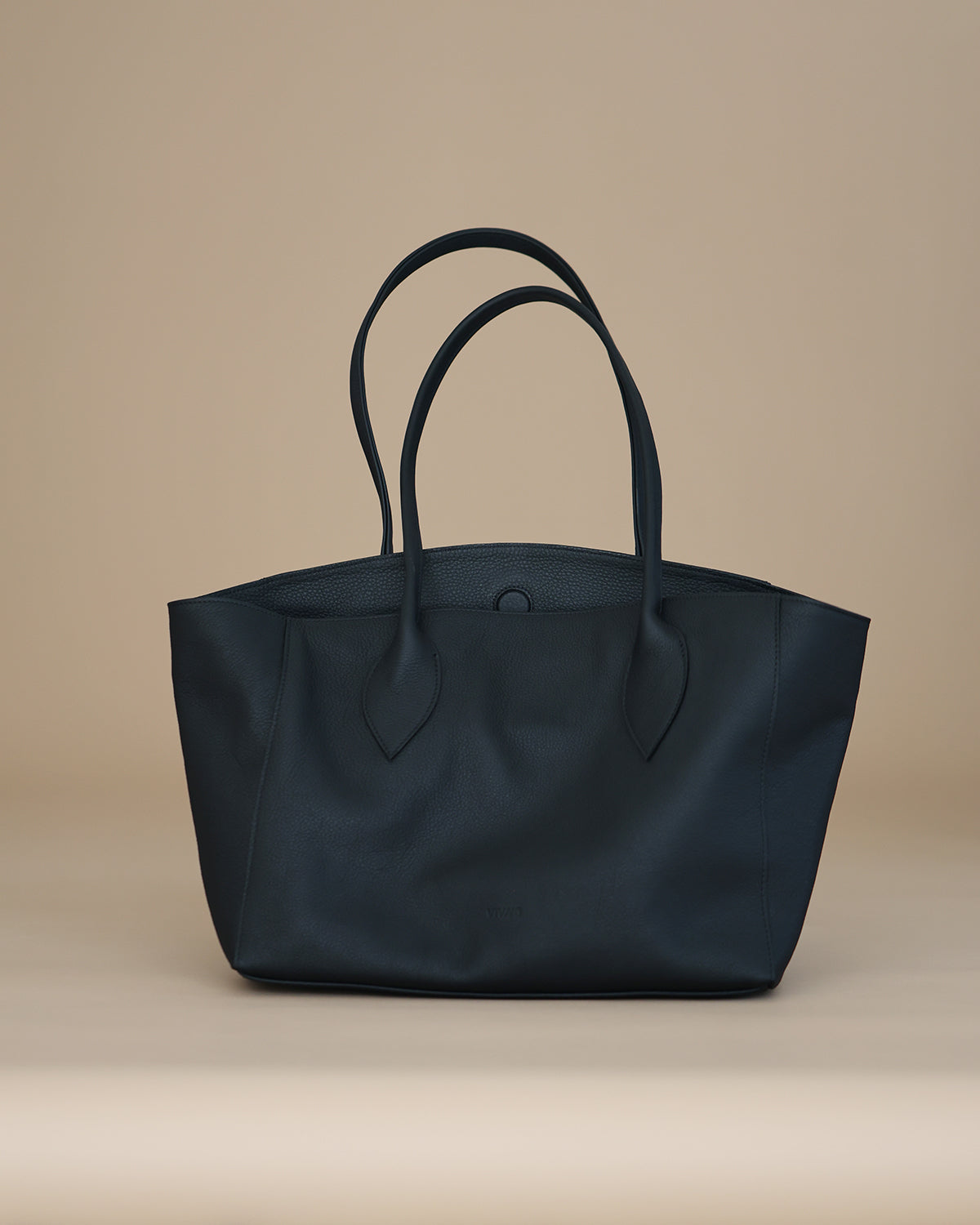 Sophie Lux Leather Work Bag Rich Black