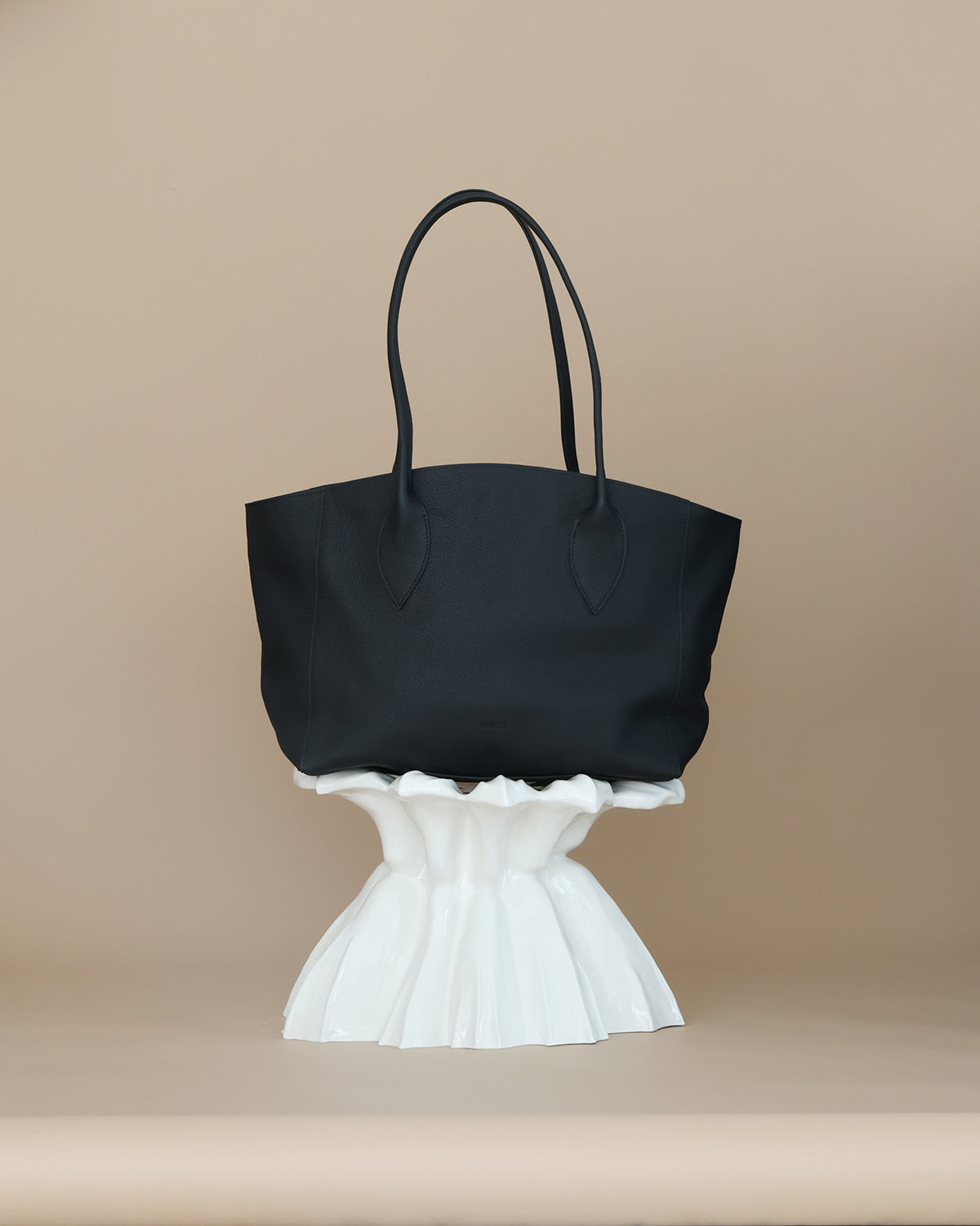Sophie Lux Leather Work Bag Rich Black