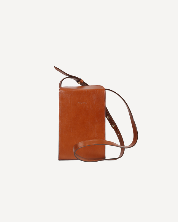 Elena Phone Bag Dark Caramel