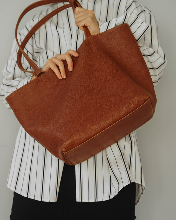 KARLA Lux Work Bag Dark Caramel