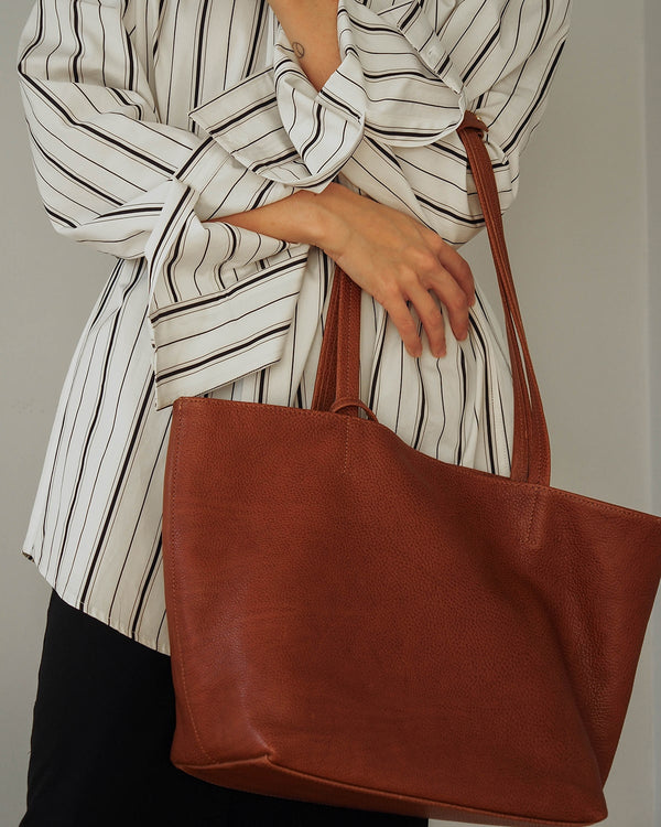KARLA Lux Work Bag Dark Caramel