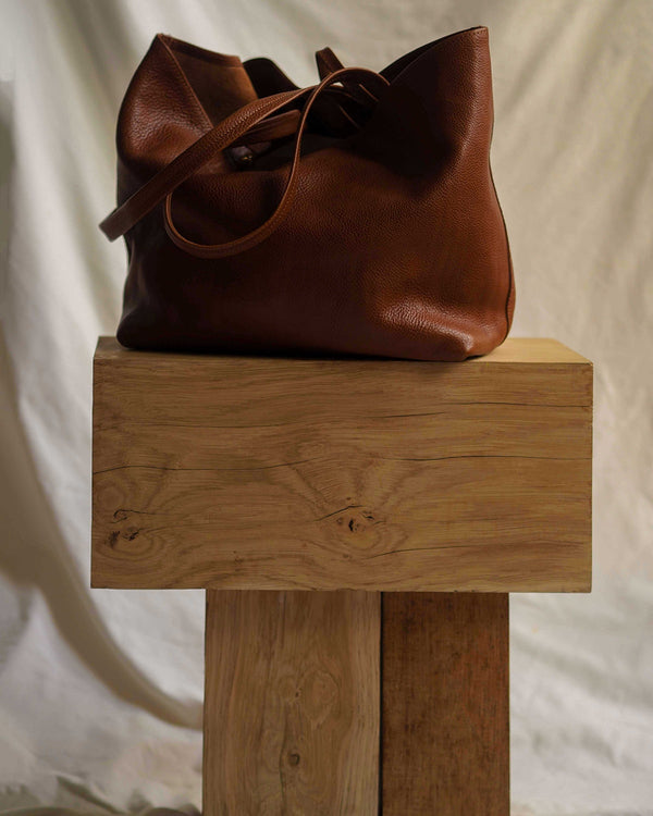 KARLA Lux Work Bag Dark Caramel