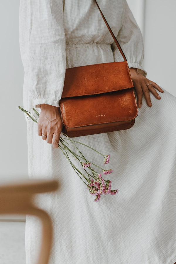 IRMA Crossbody Bag Dark Caramel