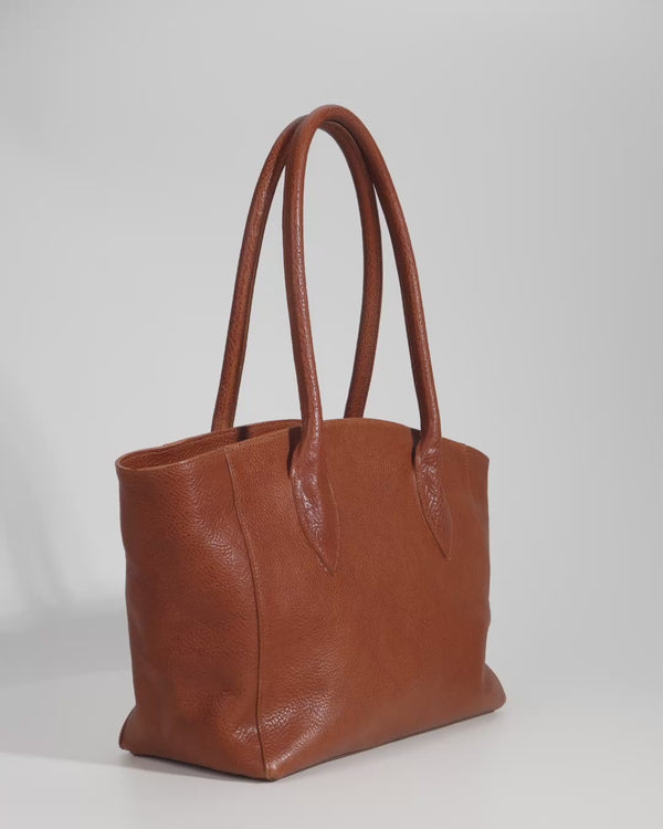 Bron Leather Tote Bag video