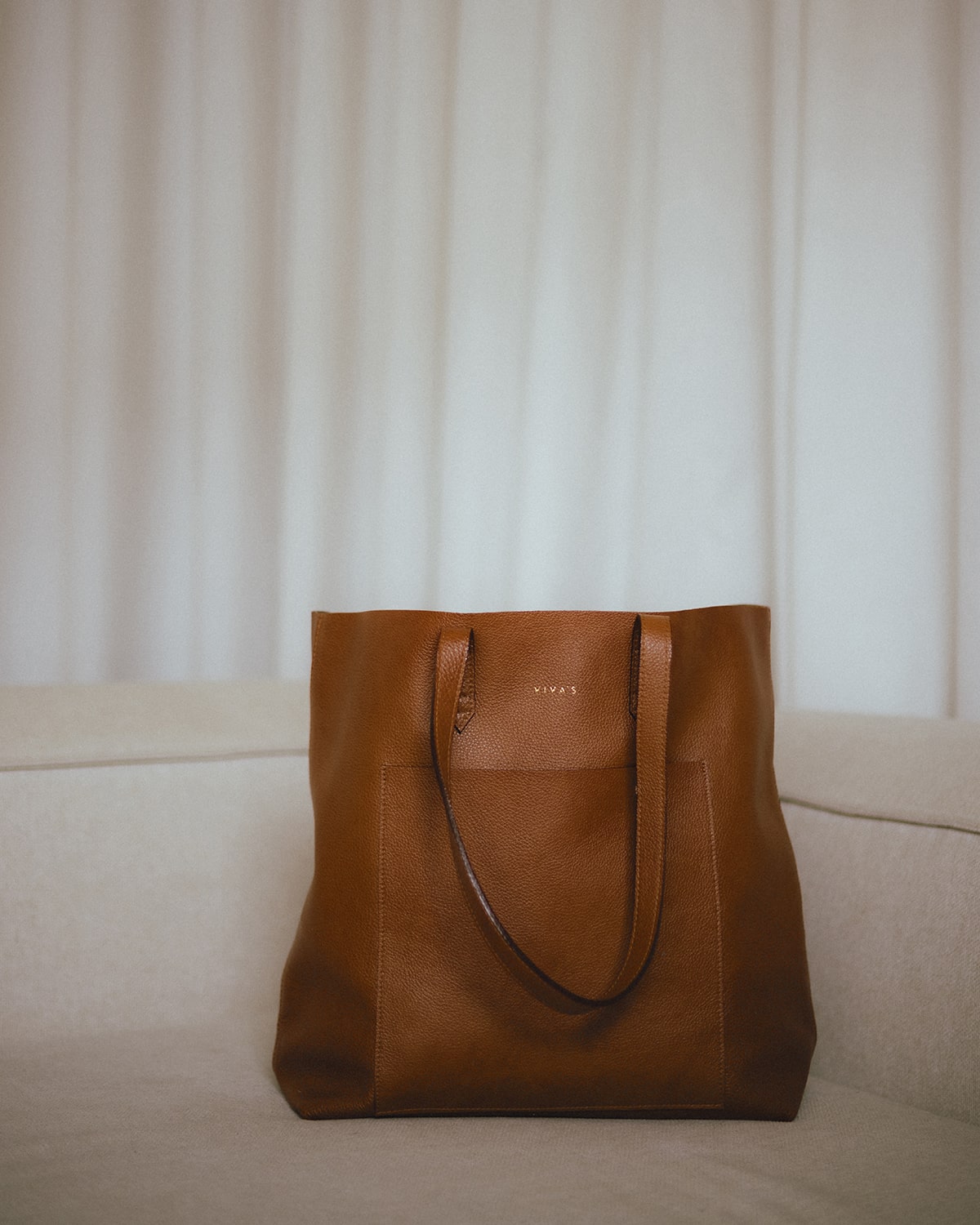 FRANKA Travel Tote Bag Dark Caramel