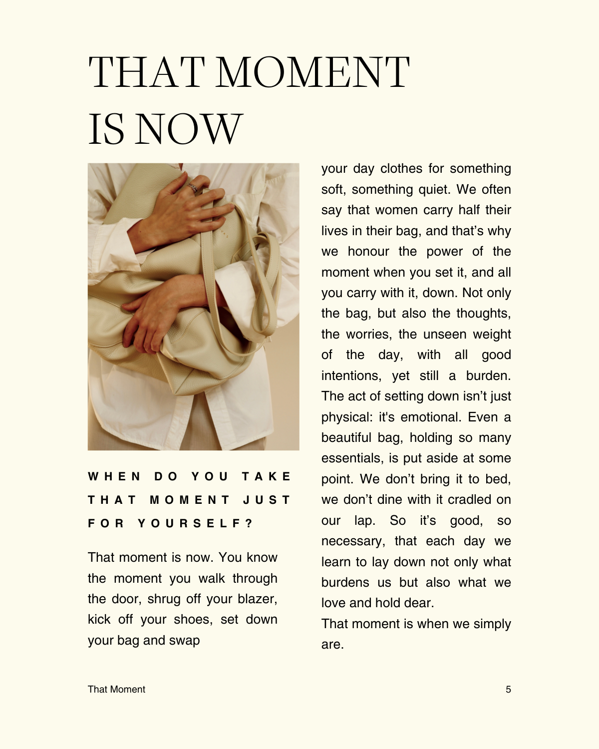 That Moment: A Book to Slow Down With